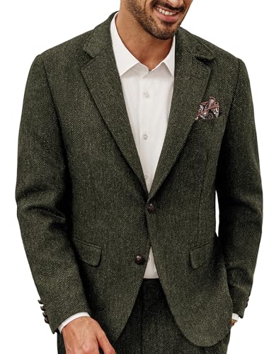 PJ PAUL JONES Giacca da uomo a spina di pesce