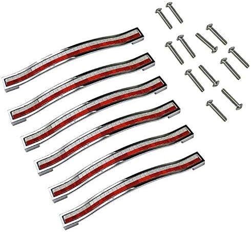 GKIRQVPE Kitchen Handles,Cabinet Knobs,Drawer Pull Handles, Se utiliza for armarios de cocina, cajones, cómodas, aparadores, dormitorios.(Red+white)