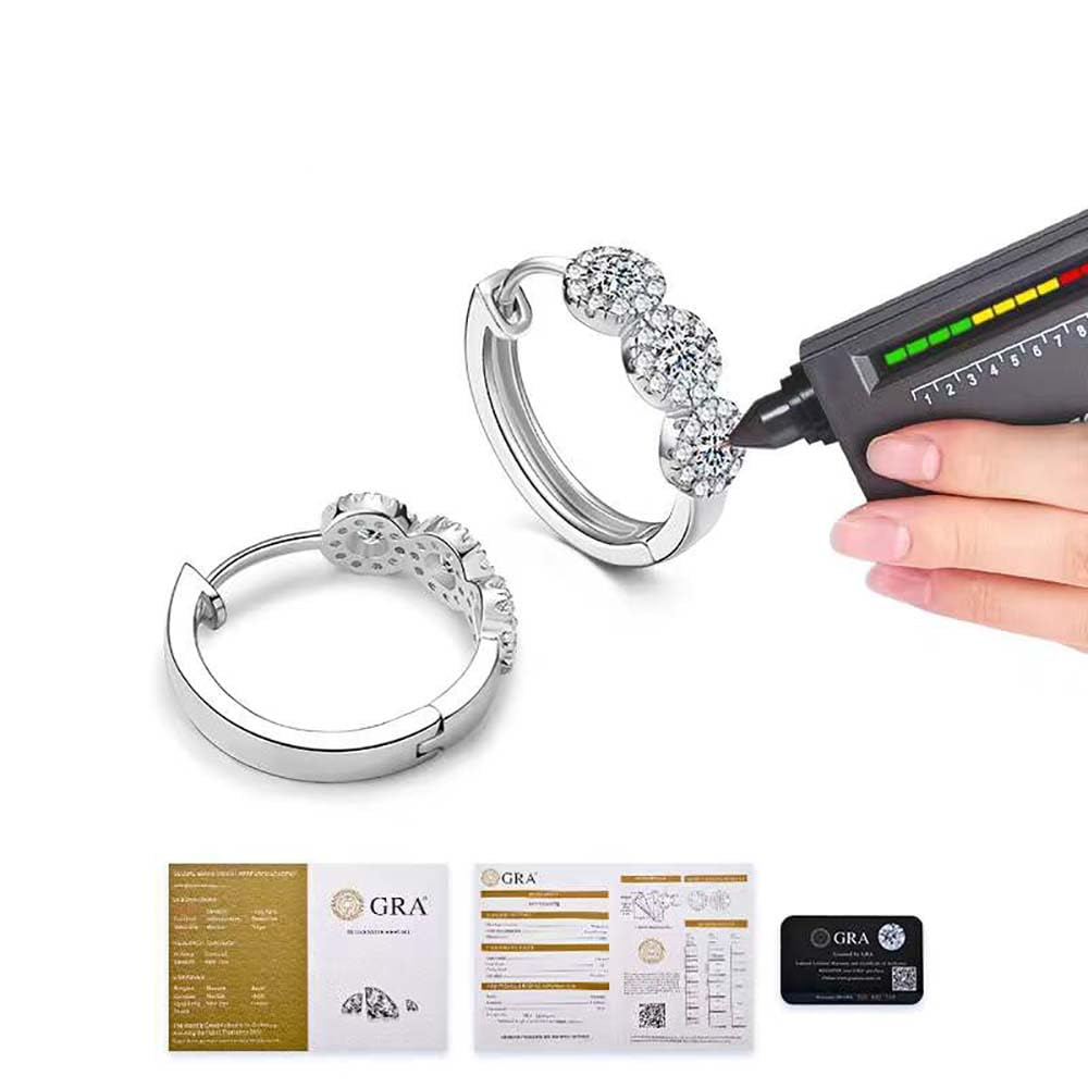 Orecchini a Doppio Cerchio in Argento Sterling, Cerchio Staccabile, a Goccia, per Donne e Ragazze