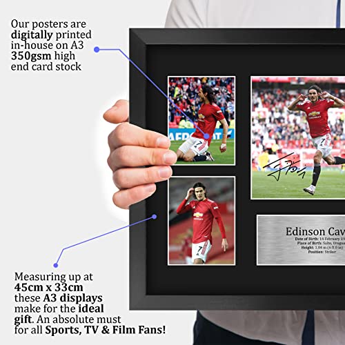 HWC Trading FR A3 Edinson Cavani Gifts Printed Signed Autograph Picture for Football Fans and Supporters - A3 Framed - Image 3
