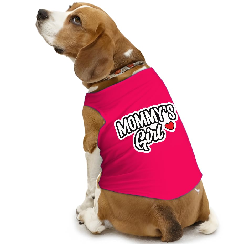 Pawsindia Dog T-Shirt Sleeveless | Cotton Tshirt for Extra Small, Small, Medium, Large Dogs & Puppies | Stretchable & Easy to wear Velcro | Machine Wash | Funny Graphic Design | Pink | Small (B0DCVNBCQL) Amazon Price History, Amazon Price Tracker