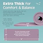 Retrospec Solana Yoga Mat 1/2" Thick w/Nylon Strap for Men & Women - Non Slip Exercise Mat for Yoga, Pilates, Stretching, Floor & Fitness Workouts - Image 3