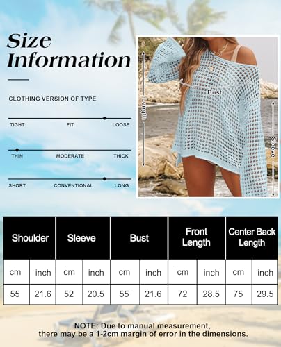 Image of CoCozy Crochet Cover Up for Women Mesh Hollow Out Bikini Cover Ups for Swimwear Summer Swimsuit 2026
