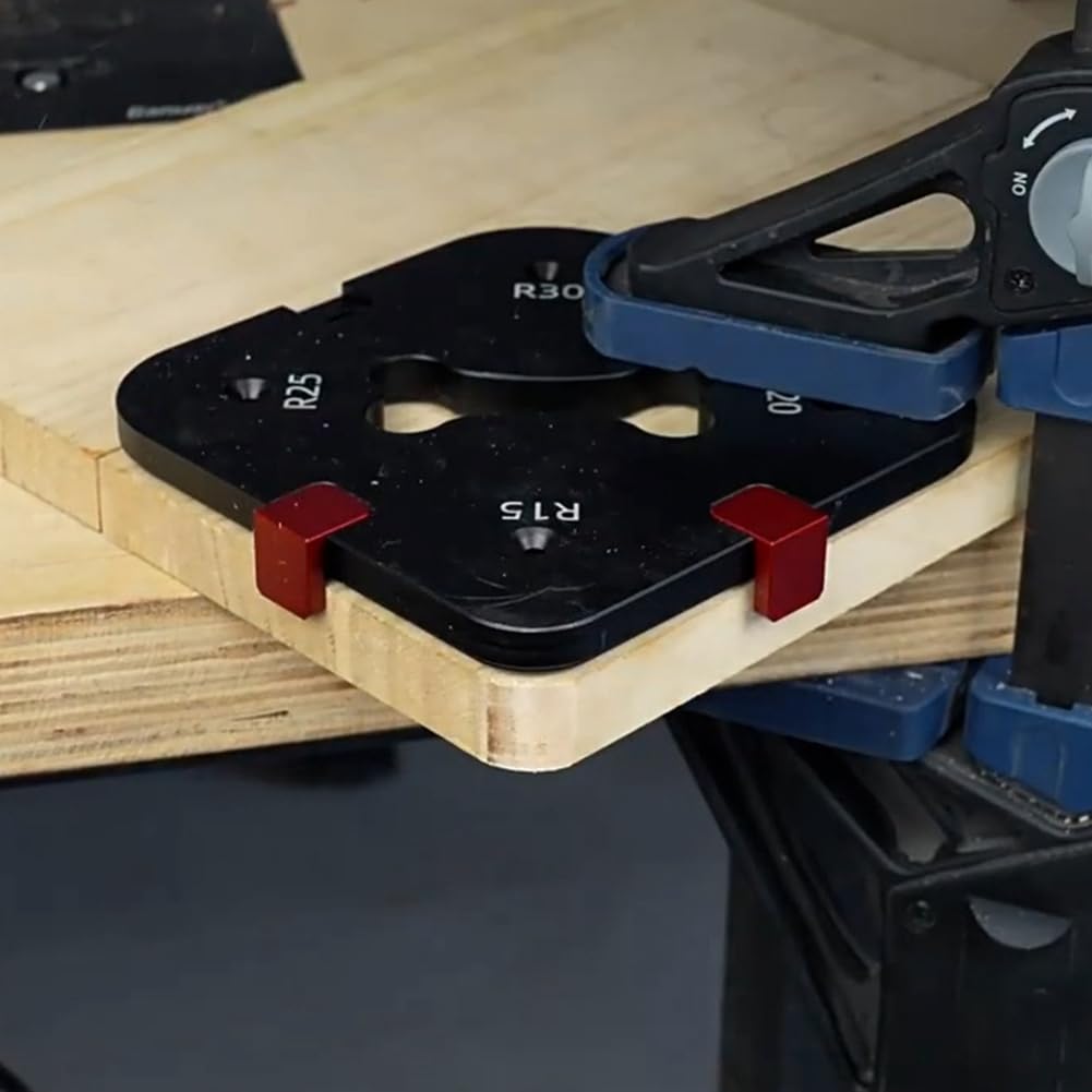 Fräser-Eckradiusschablone für die Holzbearbeitung, Fräser-Ecklehren und -Schablonen R15/R20/R25/R30/R35/R40/R45/R50