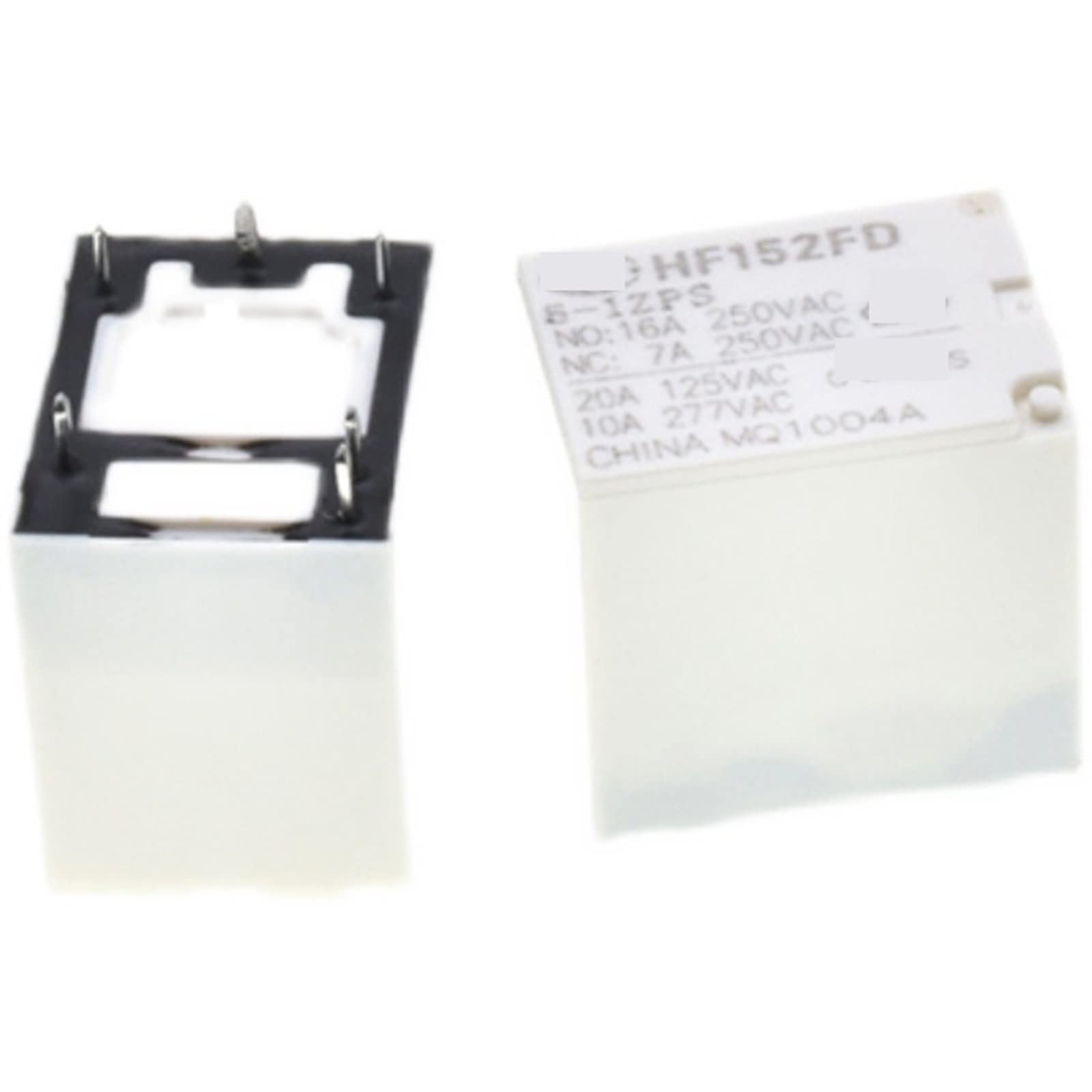 Relais HF152F 012-1ZS 12V 15A commutateur miniature 5 broches pour réparation électronique