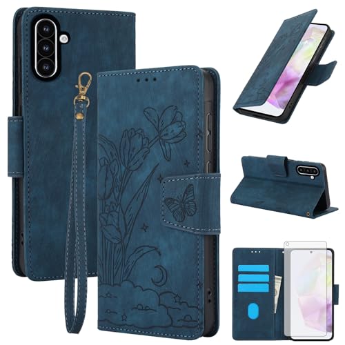 Coque pour A36 SY002QB US Asuwish housse de protection mobile bleu souple et légère