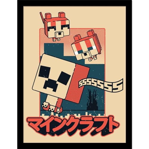 Pyramid International Minecraft (Chibi Comic) Collector Print (Framed) 30cm x 40cm - Image 2