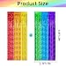 2 Pack 3.2ft x 9.8ft Rainbow Metallic Foil Fringe Curtain, Tinsel Streamers Photo Props Backdrop for Pride Month, LGBTQ Pride Party Favors, Birthday, Wedding, Bridal Shower Decorations