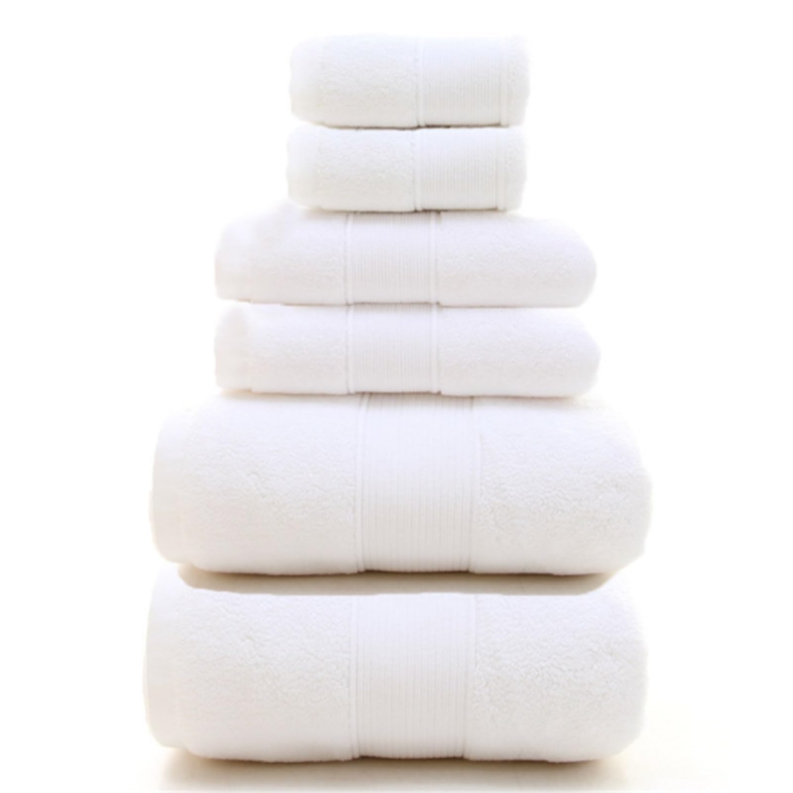 Bath Towel Sets Quick Dry Bath Towel Square Towel Bath Mat Set of 8 Bathroom Towel Pink