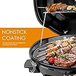 Techwood 1600W Electric Indoor/Outdoor Grill - 15-Serving Removable Stand BBQ with Double Layer Design for Countertops (Black) - Image 3