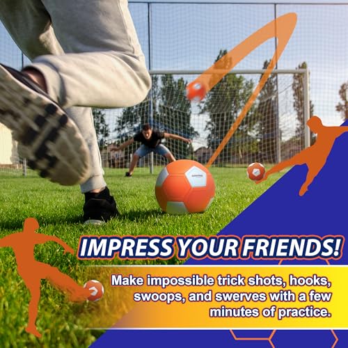 image for Kickerball - Curve and Swerve Soccer Ball/Football Toy - Kick Like The