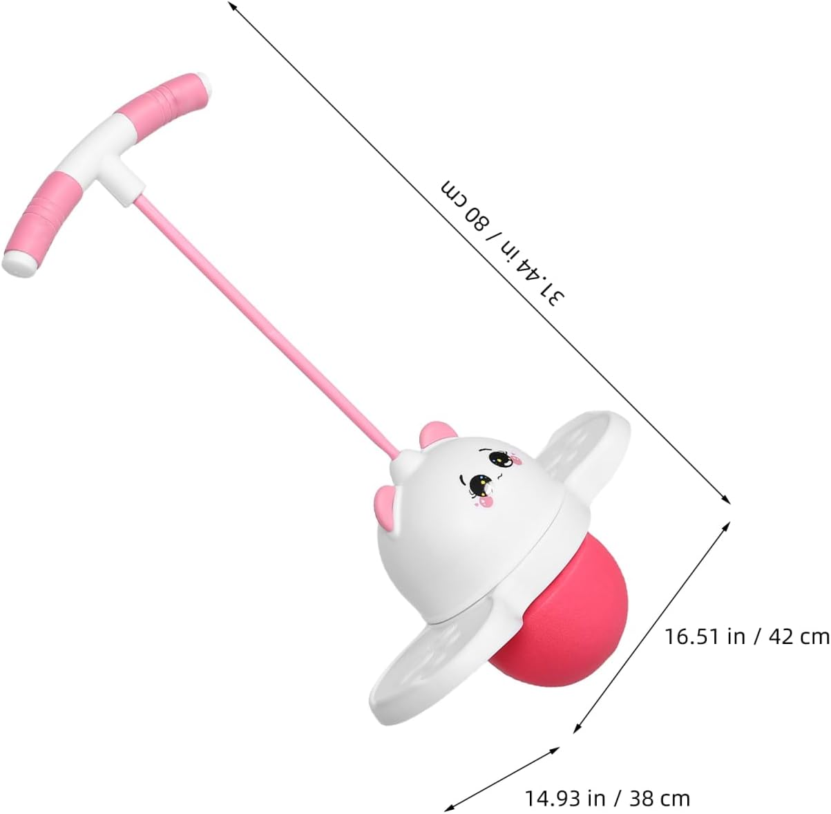 Bouncing Ball Durable Elastic Jump Training for Play Activity for Kindergarten Sports Panda Design