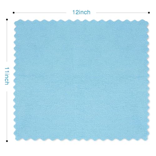 Image of Orighty Cleaning Cloths 12x12 inch, Pack of 24, Highly Absorbent Microfiber Cleaning Supplies, Lint Free Cloths for Multiple-use, Powerful Cleaning Rags for House, Kitchen, Car Care (Blue)
