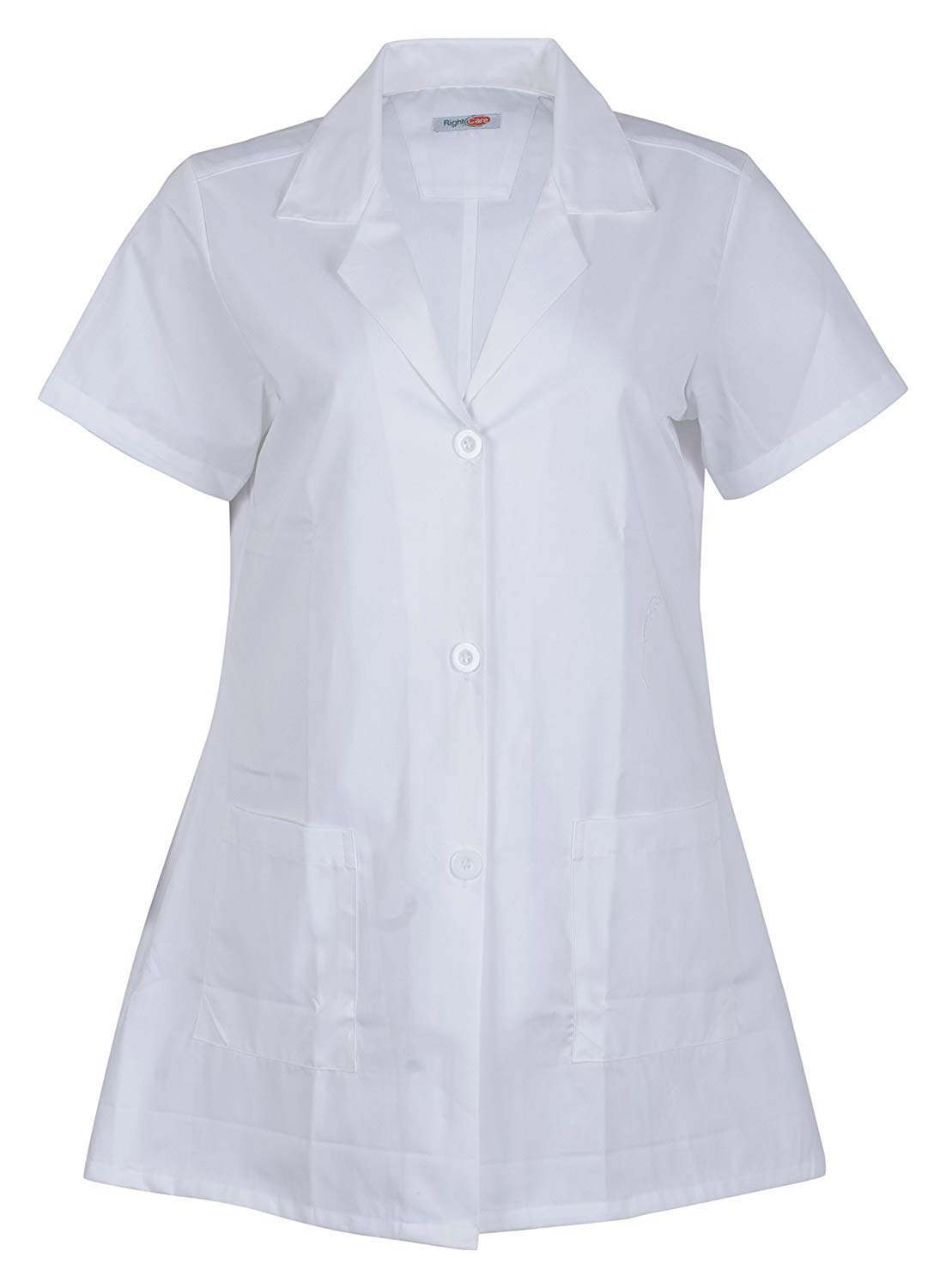 RightCareRightCare Women’s Half Sleeves Doctor Lab Coat Apron (HP04-38,White)