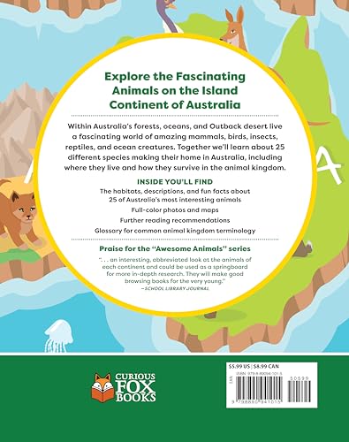 Awesome Animals of Australia: The Continent and Its Creatures Great and Small (Curious Fox Books) For Kids Ages 5-10, Photos and Fun Facts - Kangaroo, Koala, Tasmanian Devil, Crocodiles, and More - Image 2