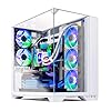 Skytech Gaming O11 Vision Gaming PC, AMD Ryzen 7 9800X3D 4.7GHz, AMD RX 9070XT 16GB, 2TB Gen4 NVMe SSD, 32GB DDR5 RAM 6000, 850W Gold ATX 3 PSU, 360 ARGB AIO, Wi-Fi, Win 11, escritorio