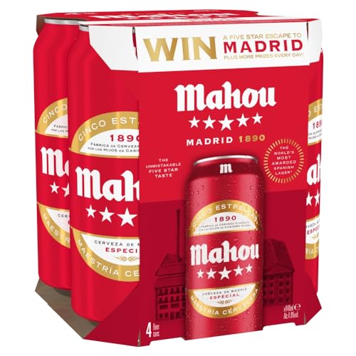 Mahou Spanish Premium Lager Pack of 24 cans