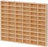 Mini Car Storage Wooden Display Box with Clear Acrylic Door, Wall Mountable, Dustproof Design to Beautify Your Collections, Multiple Dividers Fits 1/64 to 1/18 Scale, Perfect for Living Room and