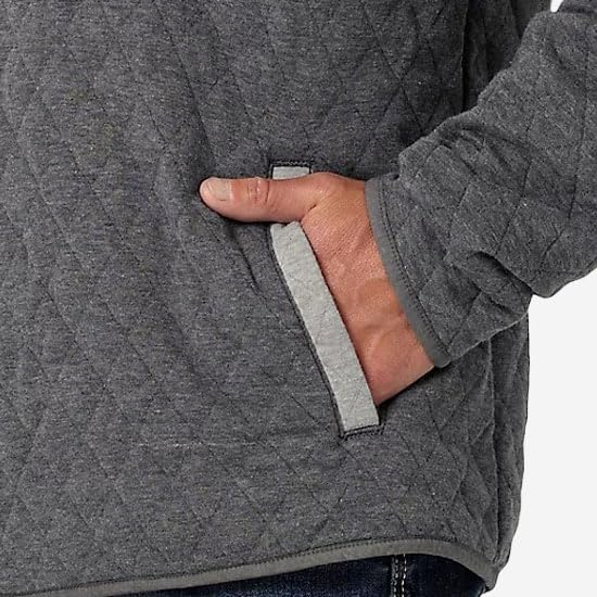 Wrangler Men's Quilted 1/4 Snap Pullover3