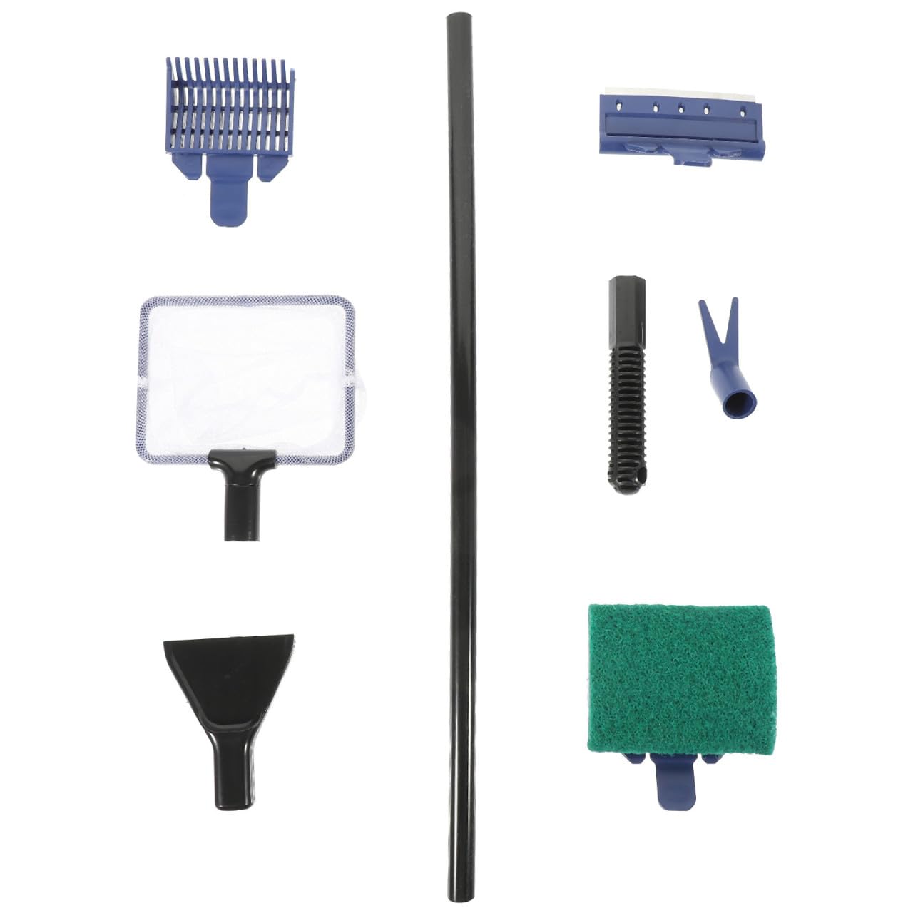 Kit de limpieza para acuarios para eliminar algas con tenedor y red