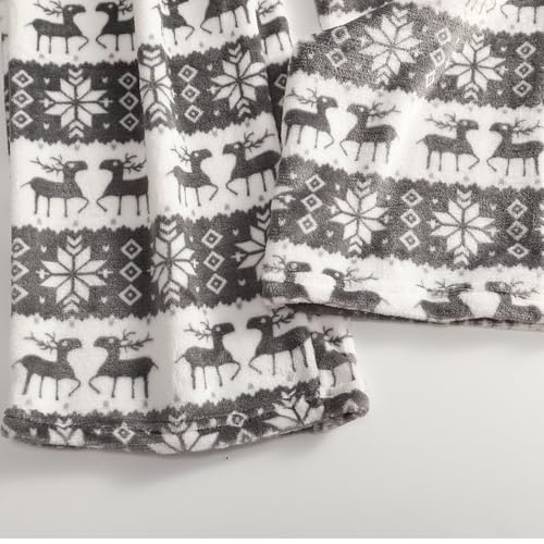 Christmas Pajama Pants for Women Flannel Plush Santa Xmas Tree Pj Bottoms - image 9
