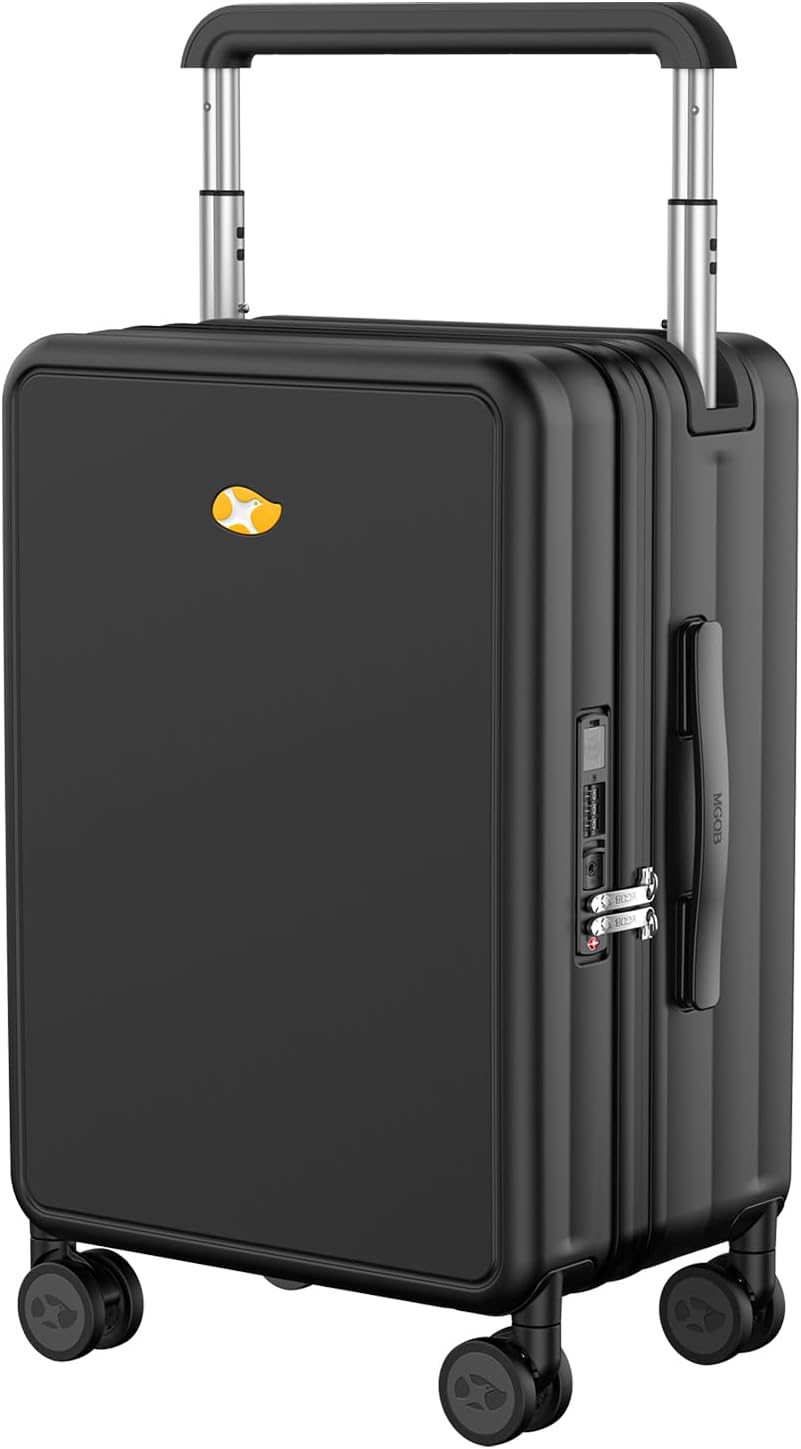 Carry on Luggage TSA Locks for Luggage 1OO% PC Hard Shell 20 Inch Suitcases with Wheels, Lightweight hardside Carry on Suitcase Telescopic Handle and Spinner Wheel (Normalcy, Black) 22-Inch ( 22.32 * 14.41 * 10.24) Normalcy Black
