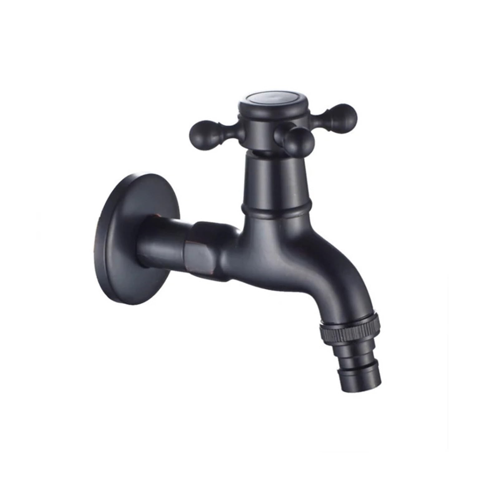 Robinet long laiton noir extérieur pour machine à laver et jardin