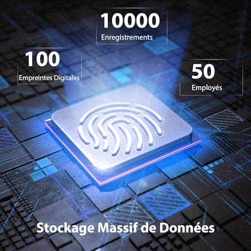 Pointeuse WiFi pour employés de commerce et bureaux connectée à l'application iOS et Android - 3