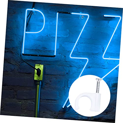 100 Pzs Clips Redondos para Cable de 8mm para Gestión de Cables Blanca | Material PE, No Corrosivo y Resistente a la Intemperie, Protege el Aislamiento, Adecuado para Uso en Exterior y Hogar miniatura 5