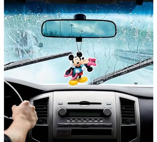 Image of Rawan Fresh Cute Mouse Car Air Freshener, Icy Fresh Scent, White