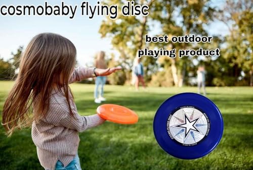 Image of COSMOBABY Premium Frisbee for Outdoor Games Sport Disc, Flying Toy Frisbee, Unbreakable Soft Flexible Plastic Catching & Throwing Discs, Flying Discs for Kids, Proudly Made in India,Multicolor
