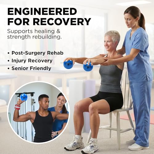 Image of THERABAND Soft Weight 5.5 Lb, 4.5 inch Medicine Ball, Weighted Exercise, Blue