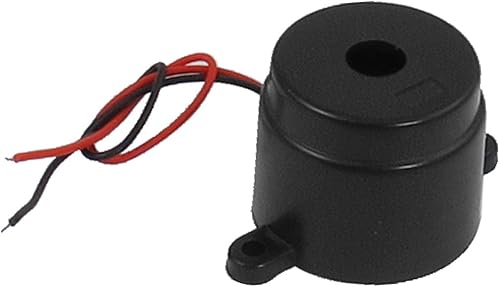 IIVVERR LZQ-2725 DC 6-24V 2 hilos de sonido continuo zumbador electrónico 110dB (LZQ-2725 DC 6-24V Zumbador electrónico de sonido continuo de 2