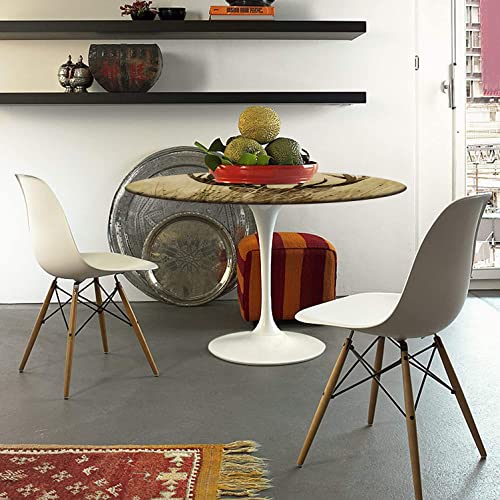 Antler Decor Elastic Edged Table Cover Round, Deer Fawn In Wilderness Stag Countryside Rural Hunting Theme Table Cloth, Water Resistant Tablecloths For Dining/Kitchen/Parties, Sand Brown #TOP2