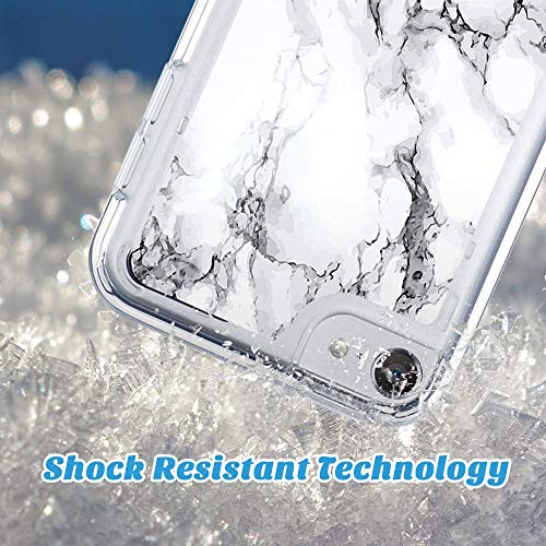 Ulak Ipod Touch 7 Case, Ipod Touch 6 Case Marble, Ipod Touch 5 Case Slim Anti-Scratch Clear Case With Shockproof Bumper, Hybrid Protective Cases For Ipod Touch 7Th/6Th/5Th Generation, Marble Pattern #TOP2