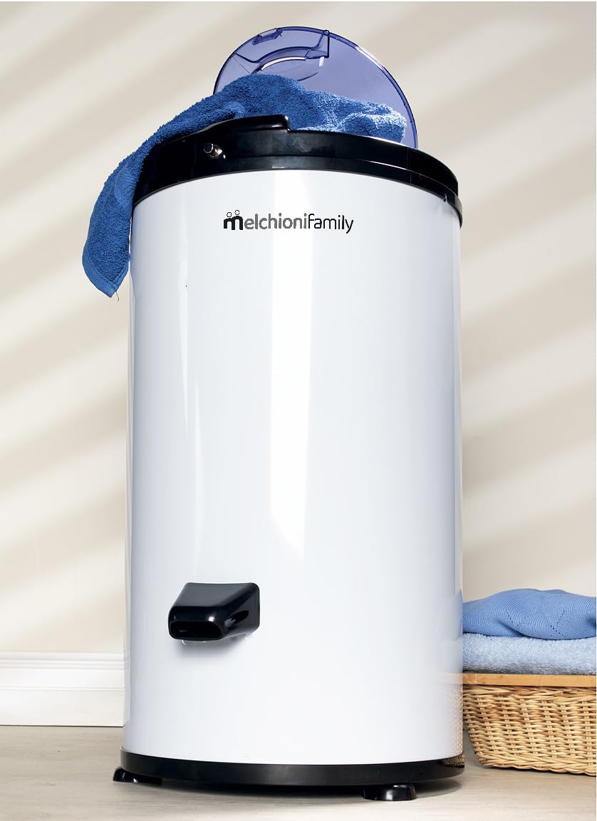 Melchioni Family TORNADO Secadora Centrífuga Inox, Secadora Portátil Ahorra Espacio, Centrifugadora Silenciosa, Capacidad 6 kg, 3200 RPM