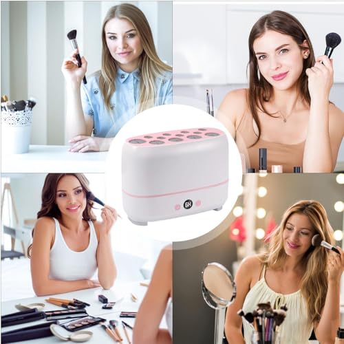 Machine pour houppette et pinceau pour une routine beauté propre