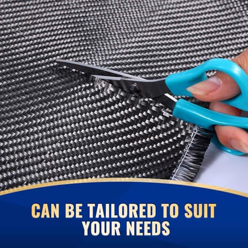 Krbnk 5Ft X 12 Inch Carbon Fiber Cloth Roll, 3K/220G Carbon Fiber Fabric, 2X2 Twill Weave Carbon Fiber Sheets Raw Material thumb #2