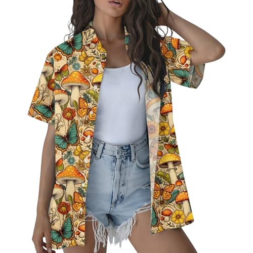 Blouse été plage imprimée contre la chaleur : tunique ample et fraîche