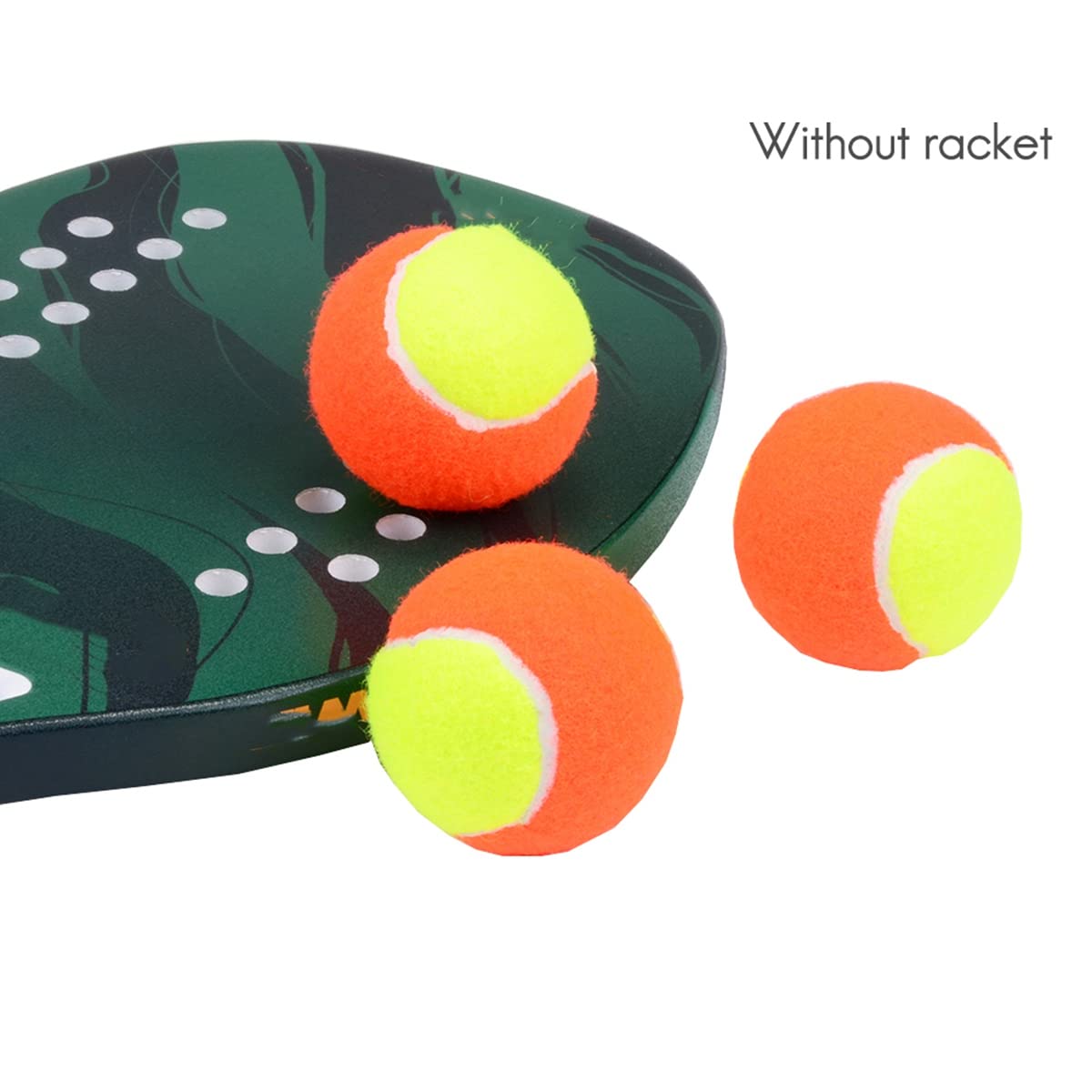 Osmond 9 Pezzi Elasticità Soft Beach Tennis Ball Palline da Tennis in Gomma per Allenamento di Alta qualità