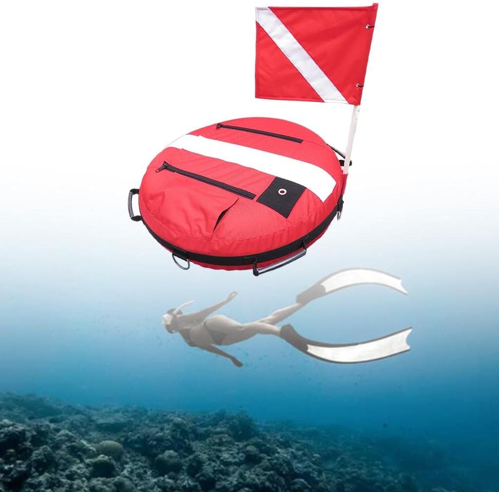 Diving Buoy Marker with Dive Flag, Marker, Gear for Diving Scuba Diving