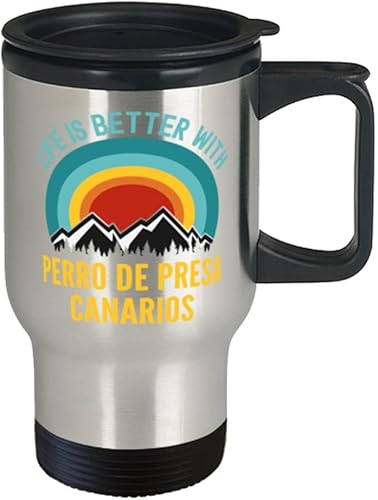 Miniatura 2 de Hogue WS LLC Life Is Better With Perro De Presa Canario Coffee Travel Mug