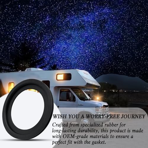 Image of 2 Pack RV Toilet Seal, RV Toilet Seal Replacement for Dometic 300 /310 /320 Toilet, Rubber RV Toilet Seal Ring Kit Replacement for 385311658, Solve The Leakage Problem