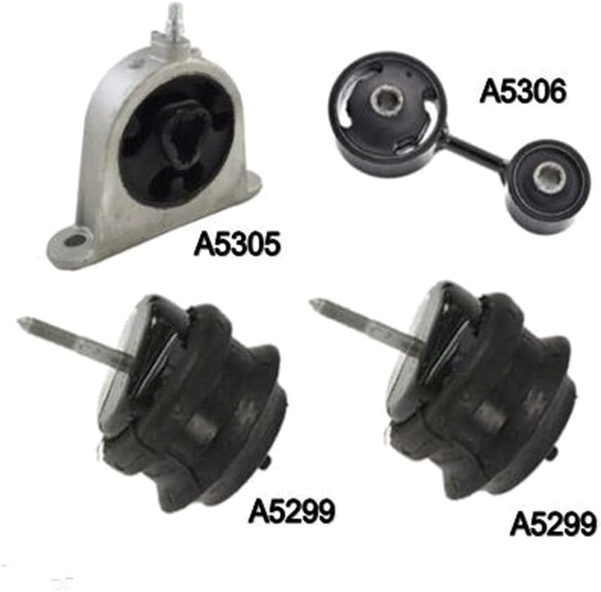 Asiph 4pcs Engine Motor Mount Set Kit Front Rear Right Passenger Side - Awd for Chrysler Pacifica Base 2004-2006 & Limited/Touring 2005-2006 XYF0154