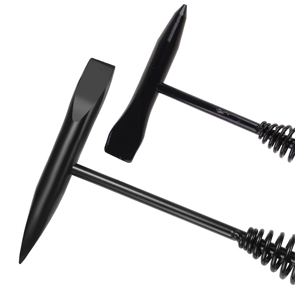 XISAOK Heavy Duty Spring Handle Welders Chipping Hammer Shock Reducing Handle Chipping Hammer Welding Tool Anti Rust