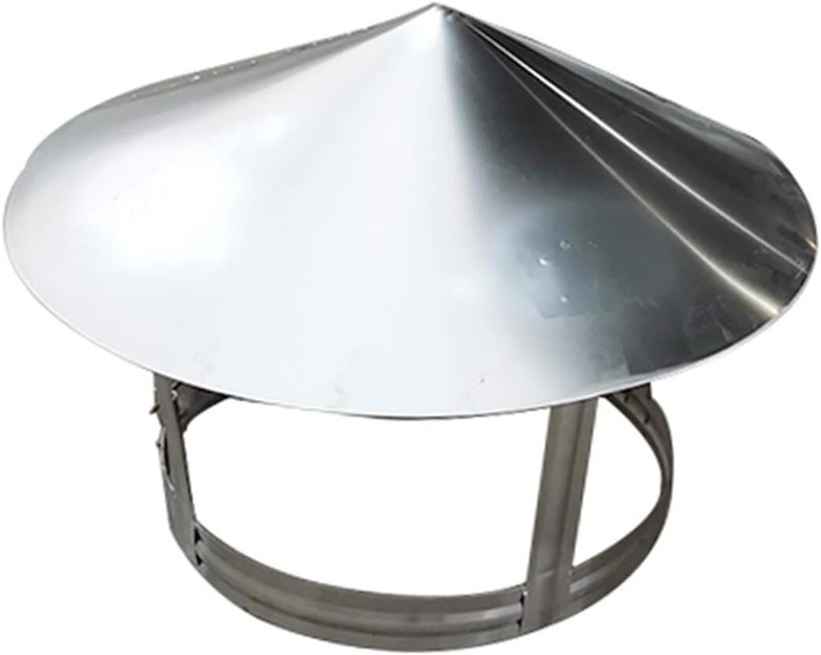 EJGMCNSGB Stainless Steel Chimney Cap Flue Pipe Cover Roof Pipe Protection Rain Shield for Ventilation 1 Piece (200mm) - & Weatherproof Solution