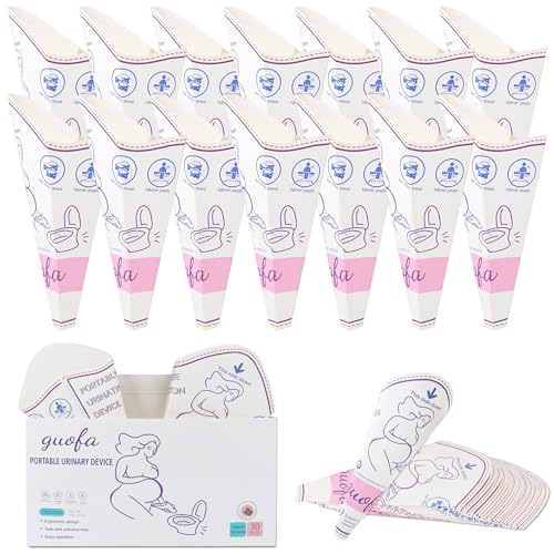 guofa Urinella für Frauen - Einwegurinal, tragbare Pinkelhilfe für Frauen für unterwegs, Reisen, Schwangerschaft, Camping, Flugzeuge, Staus (30PCS)