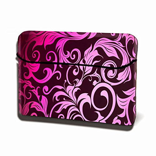 Image of Theskinmantra Pinkity Floral Hydraflex Universal Size Laptop Sleeve, Slip-on Sleeve case for All Brand 15 to 15.6 inch(39cm) Laptop