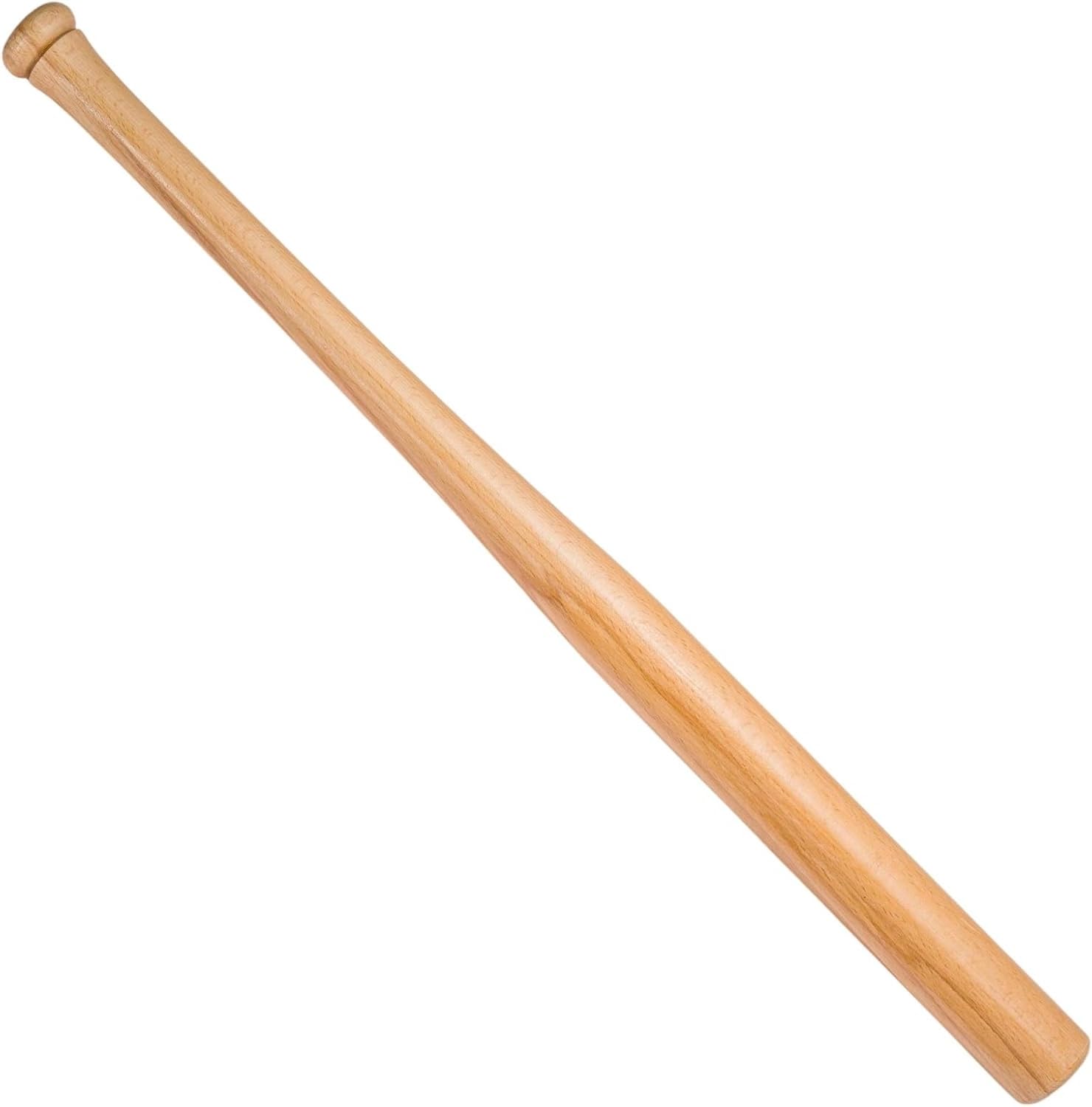 M.J COMFY-LIFE Professional Wooden Baseball Bat - Solid Hardwood Slugger for Training & Practice, Natural Brown Finish for Youth & Adult Players, Heavy Duty Outdoor Sports Bat (29inch)