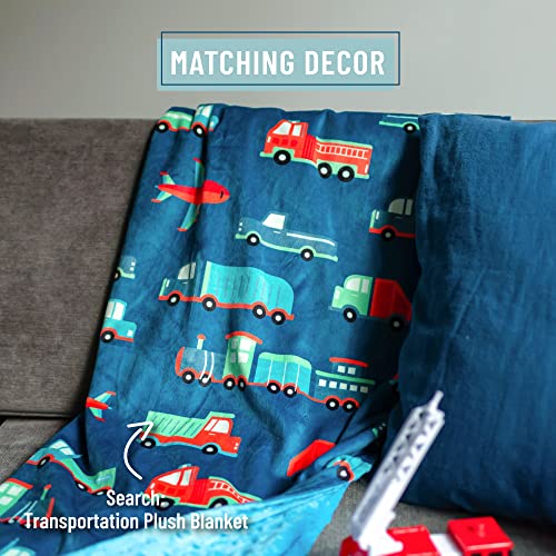 Wildkin 100% Cotton Kids Pillow Case For Boys & Girls, Soft & Breathable Fabric Pillow Cover, Kids Pillowcases Fits Standard Size Pillow, Measures 20 X 30 Inches (Transportation) #TOP2